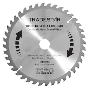 Disco Serra Circular Madeira 40 Dentes 110X20Mm Makita