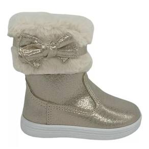 Bota Infantil Feminina Com Pelinhos Molekinha Ref:2127.216 19/25