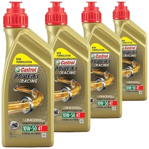 4 Óleo Sintético 10W50 Power 1 Racing 4T Castrol Bmw Ducati Ktm