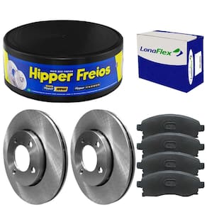 Kit Pastilha Disco Freio Escort 94 A 96 Dianteiro Ventilado