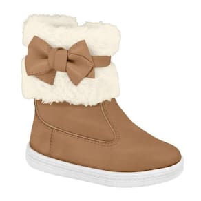 Bota Infantil Feminina Turim Com Pelinhos Molekinha Ref: 2127.216 19/25