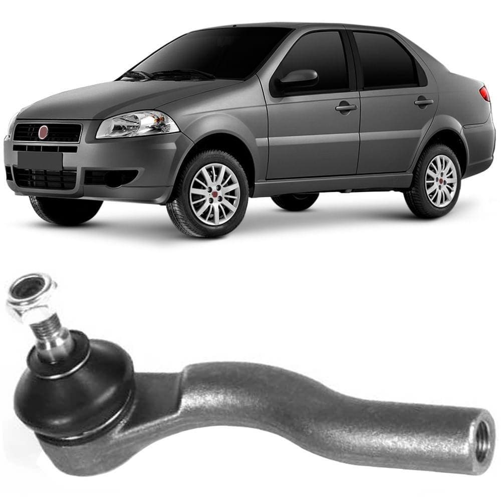 Terminal Direção Fiat Siena 2010 A 2016 Dianteiro Ld Viemar