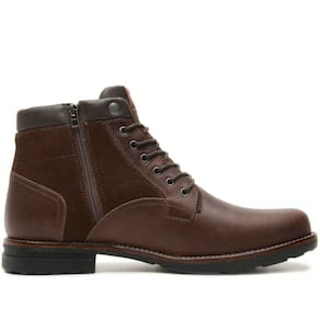 Coturno Masculino Casual em Couro e Zíper Lateral Free Way Soldier3