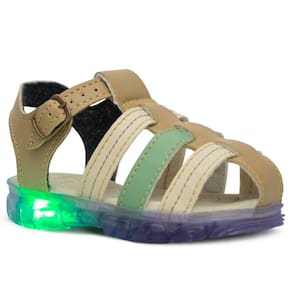 Sandália Papete Masculina Casual N20Ao26 Infantil Led 15.07i