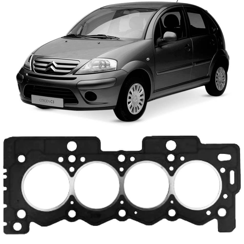 Junta Cabeçote Motor Citroen C3 1.4 8v 2003 A 2012 Fibra