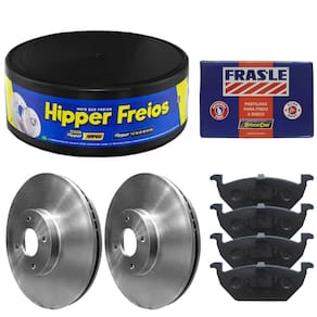 Kit Pastilha Disco Freio Clio 1.6 97 A 98 Diant Ventilado