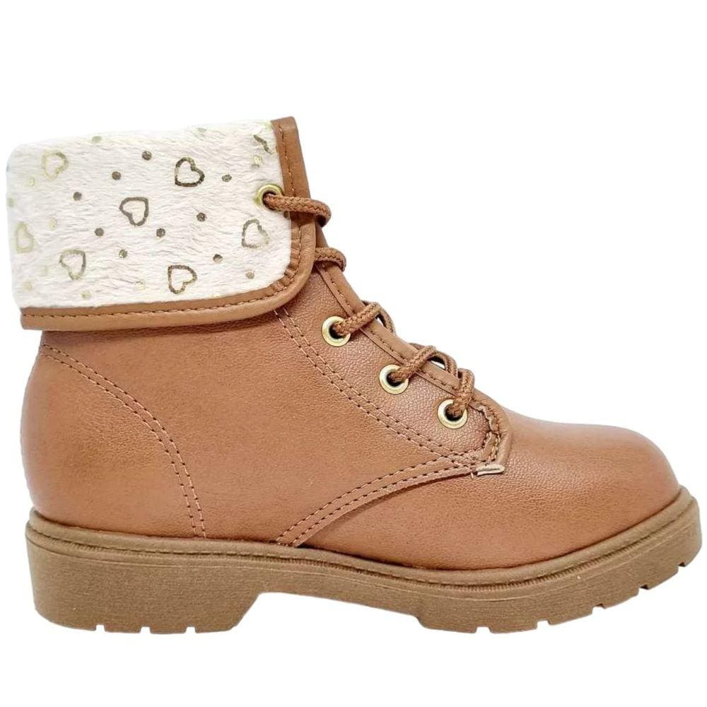 Bota Coturno Infantil Menina Casual com Pelo Molekinha 2164.129
