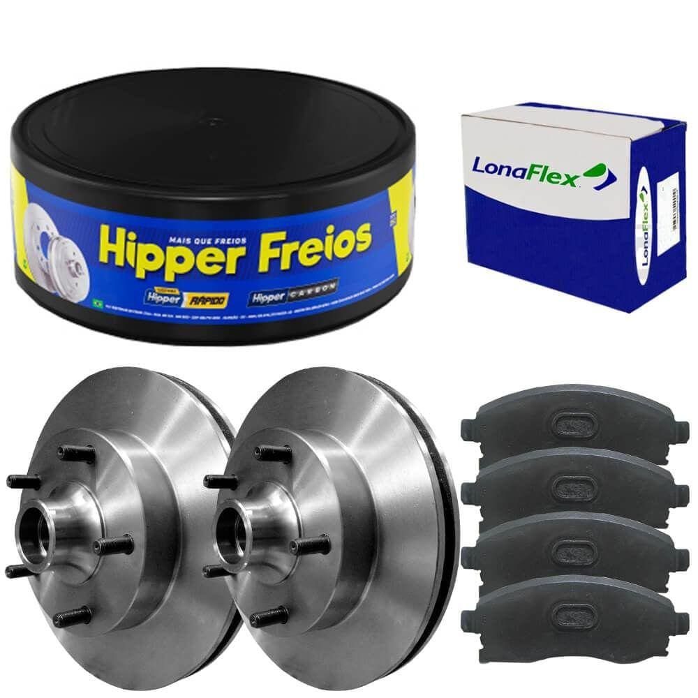 Kit Pastilha Disco Freio Ford F1000 82 A 92 Dianteiro Ventil