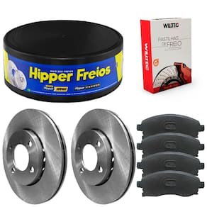 Kit Pastilha Disco Freio March 2012 A 2018 Diant Ventilado