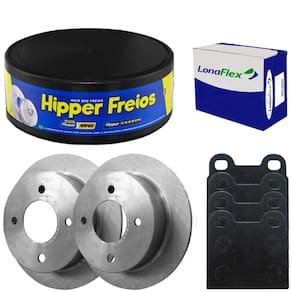 Kit Pastilha Disco Freio Parati 1.6 84 A 93 Dianteiro Sólido