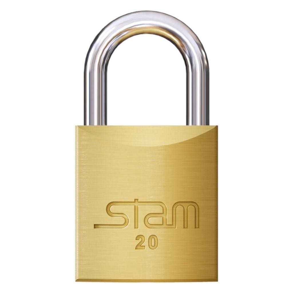 Cadeado 20 Mm Latao Macico Stam