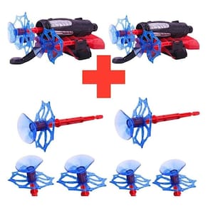 Kit2 Lançador De Teia C/ Dardo + Luva Brinquedo Homem Aranha