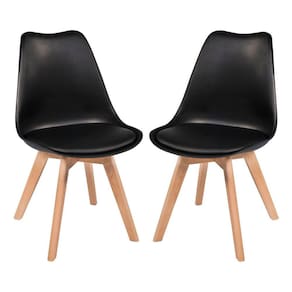 Kit 2 Cadeiras Leda Saarinen Design Preta Preto