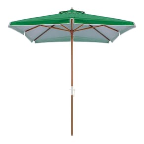 Ombrellone Quadrado Sardenha 2,05 M Premium Bagum Madeira Verde