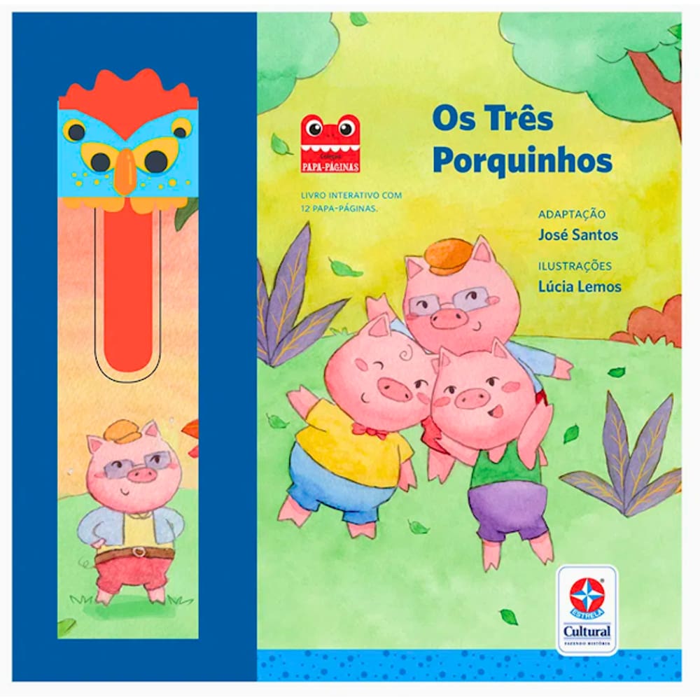 Livro Interativo Infantil Os Três Porquinhos Estrela