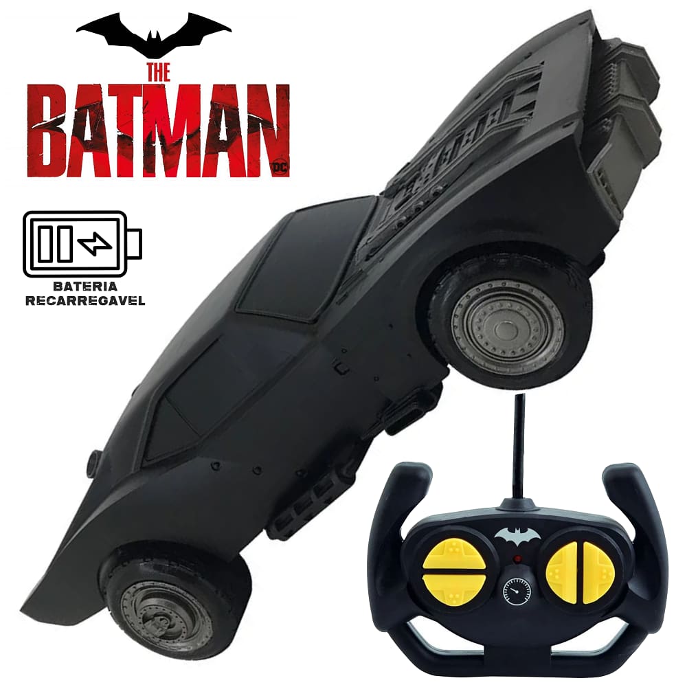 Carrinho Controle Remoto Candide Batman Destemido 7 Funções