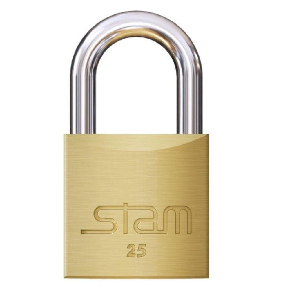 Cadeado 25 Mm Latao Macico Stam