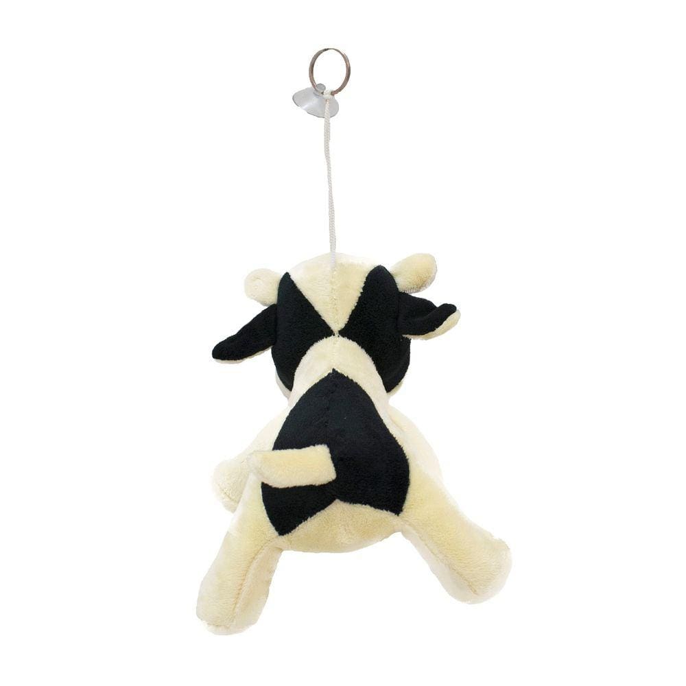 Chaveiro Com Ventosa Vaca Vaquinha De Pelúcia Carro - 21cm