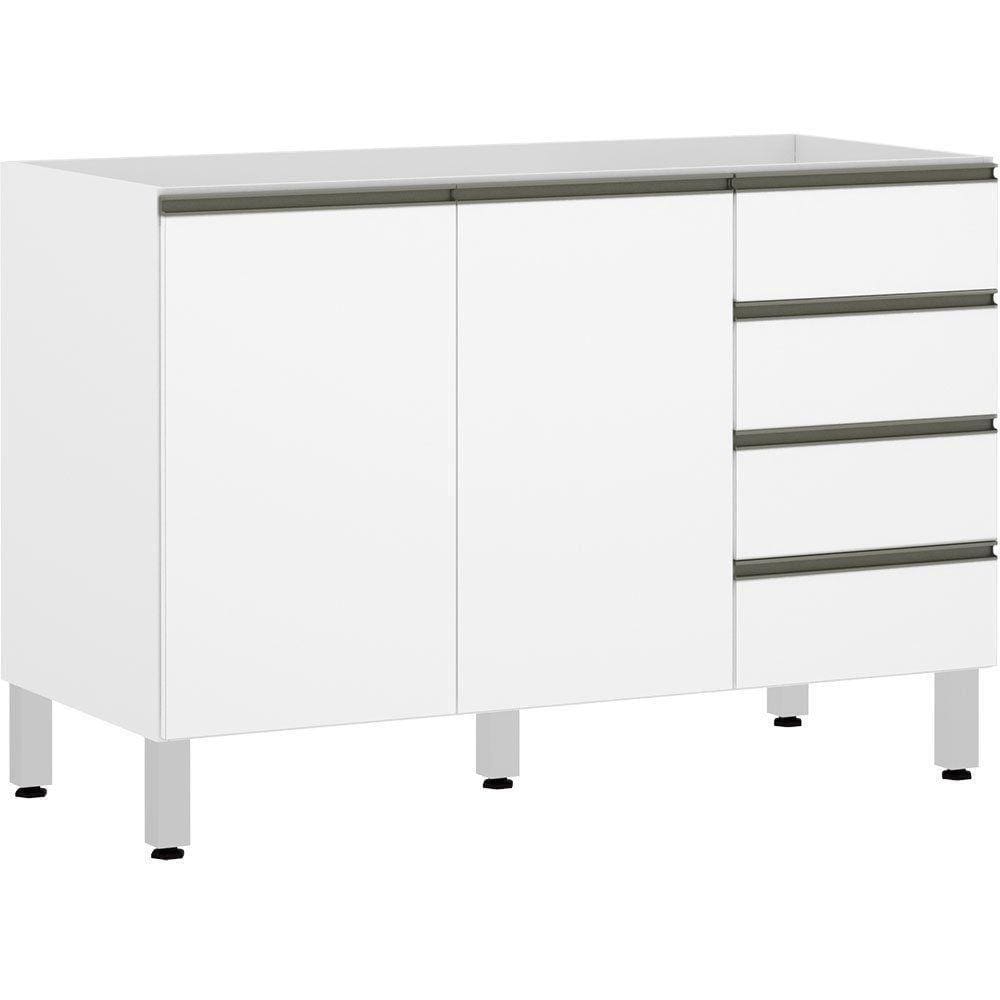 Balcão De Pia Sem Tamp 120cm Branco