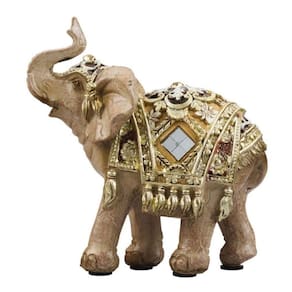 Enfeite Miniatura Elefante Pequeno Tromba Levantada 11 Cm