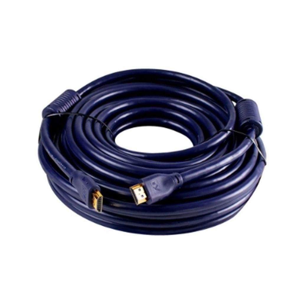 Cabo Hdmi 2.0 4k 15m Conectores Folheado Para Tv