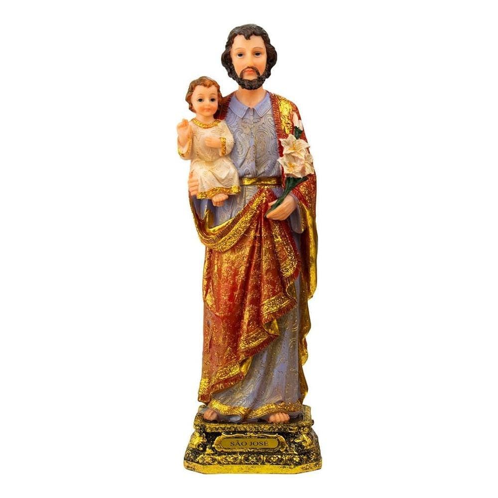 Estátua Imagem Realista São José 39.5cm - Enfeite Resina