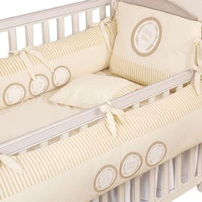 Kit Berço 10 Peças Jogo de Xadrez Hug Baby Cor Bege