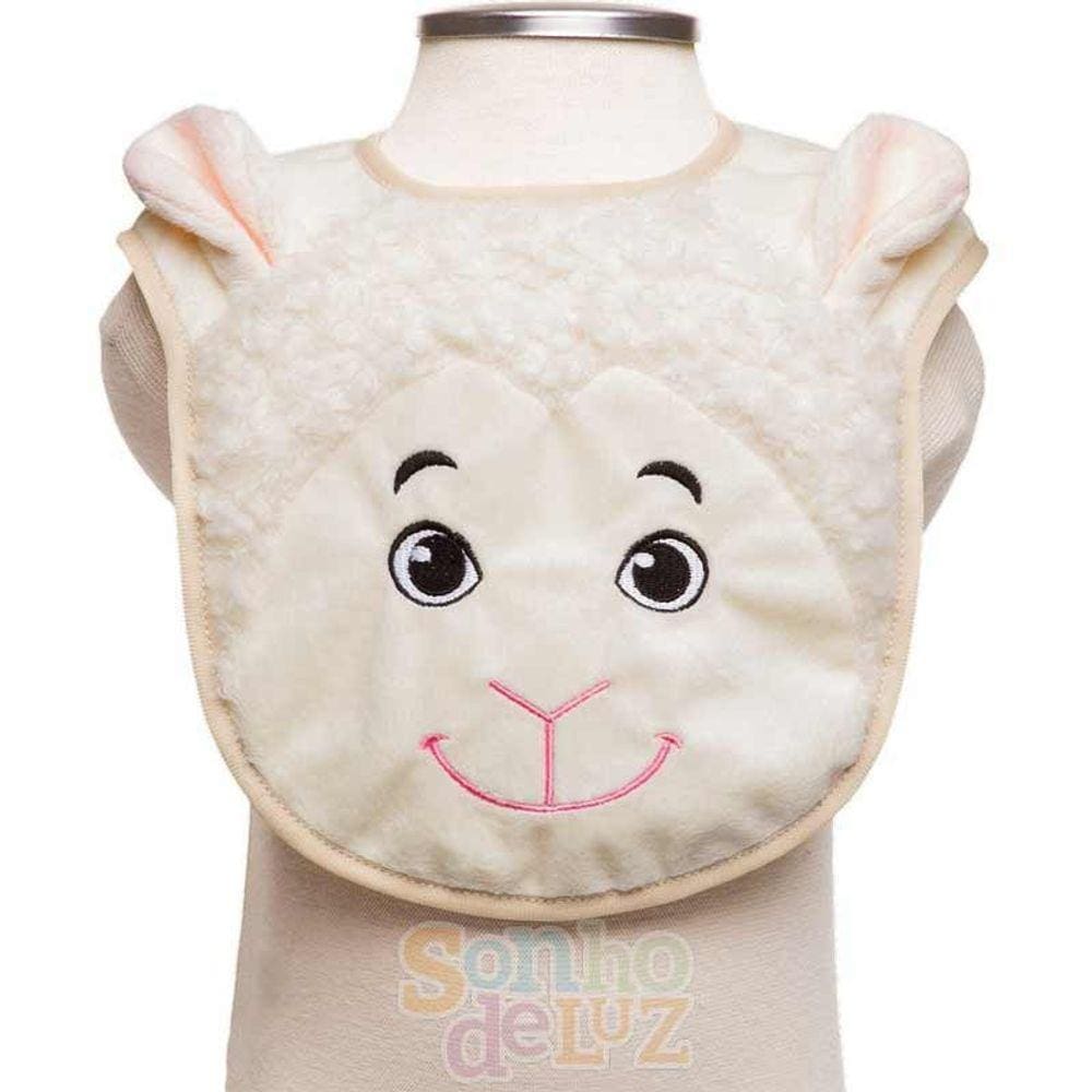 Babador de Bebê Impermeável Ovelha Cor Branco - Sonho de Luz