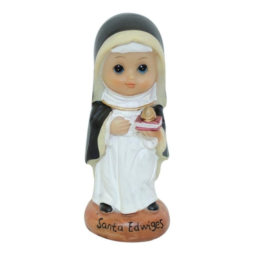 Santa Edwiges Infantil 10cm - Enfeite Resina