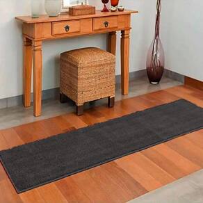 Tapete Passadeira Oasis Classic 66x230 Cinza Escuro