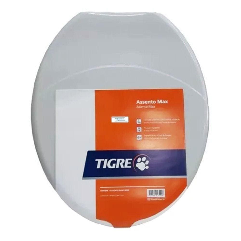 Tampa de Vaso Oval Univ Bege Tigre Max para Todas As Marcas