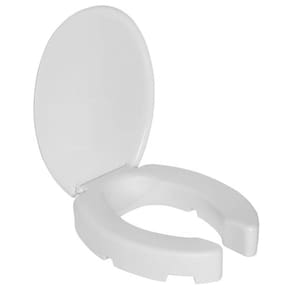 Assento Soft Oval Abertura Frontal Elevado Branco Astra