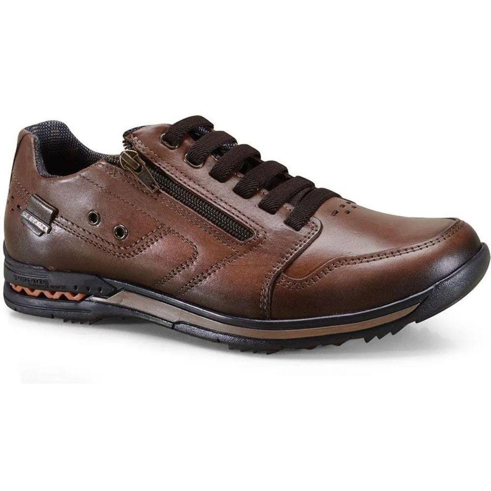 Sapatenis Masculino Casual Couro Amortech Pegada 114858