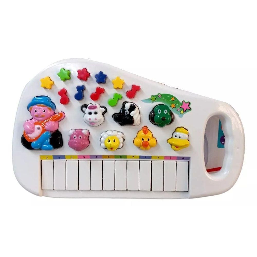 Ideiaria  Piano Infantil 30 Teclas Preto - Shiny Toys