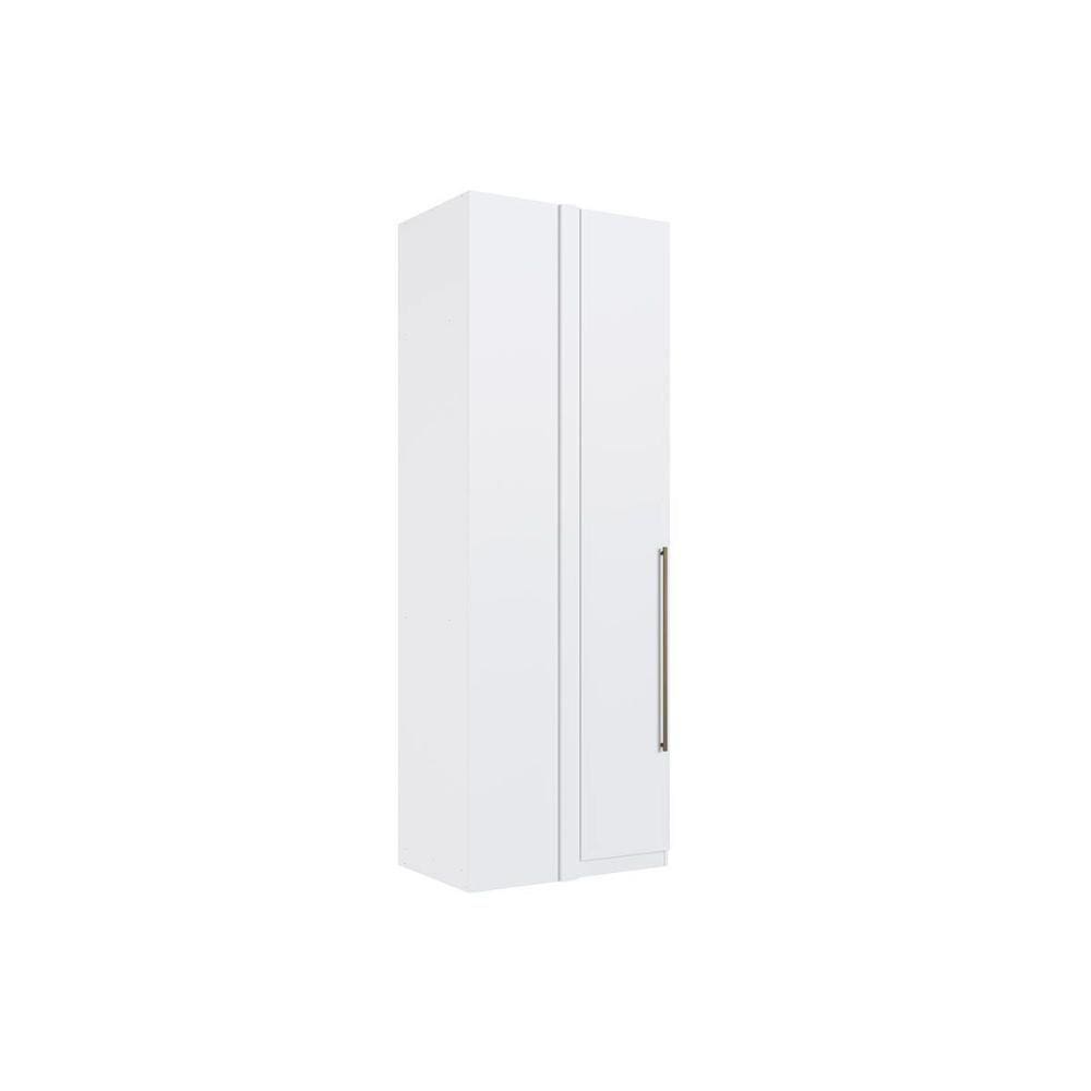 Guarda Roupa Solteiro Infinity Canto Reto 1 Porta Branco - Genialflex