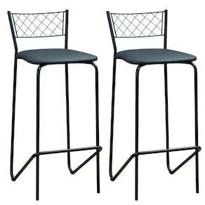 Conjunto 2 Banquetas 88cm Preto/Preto News