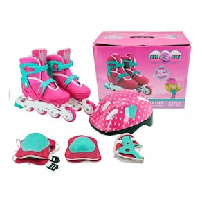 Patins InLine com Kit segurança Unitoys