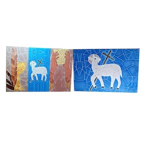 Kit Exclusivo de 2 Azulejos Decorativos para igrejas e capelas 20 x 30 cm