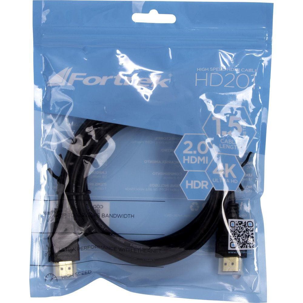 Cabo HDMI 2.0 1,5M Fortrek, Ultra HD 4K - HD201