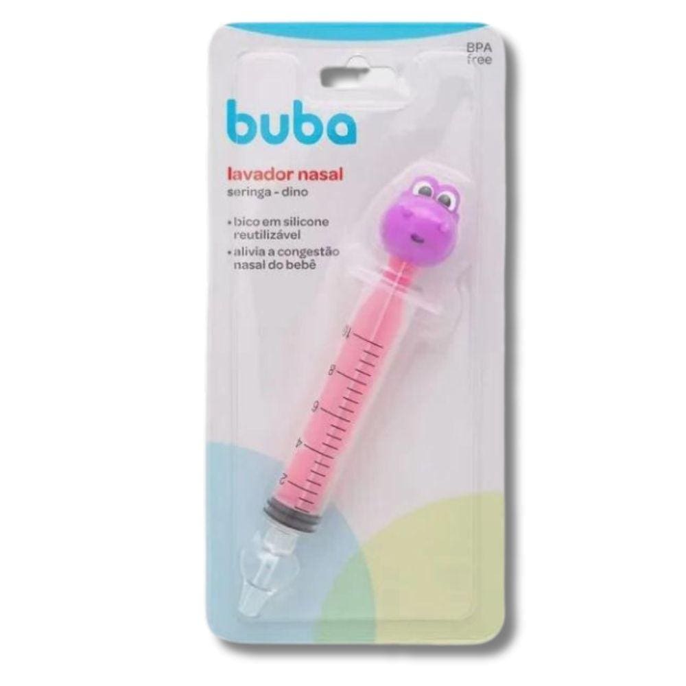 Lavador Nasal Seringa Dino Rosa - Buba