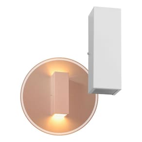 Arandela 2 Focos Fachos Grande 30cm Alumínio Branca St2771