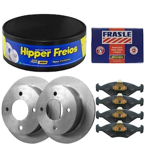 Kit Pastilha Disco Freio Santana 85 A 88 Dianteiro Sólido