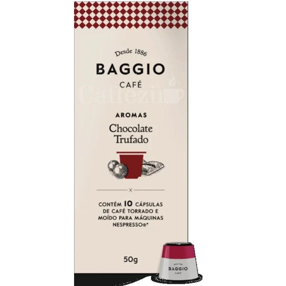 Café Em Cápsula Compatível Nespresso Aroma Choco Trufado Baggio 10Un