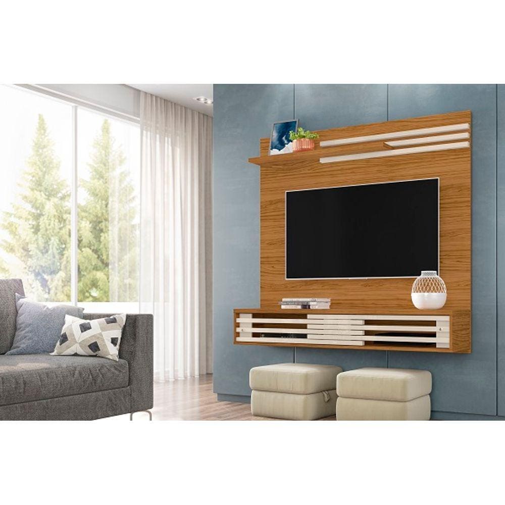 Bancada Suspensa Frizz Sublime para TV de até 55 polegadas - NATURALE / OFF WHITE - Madetec