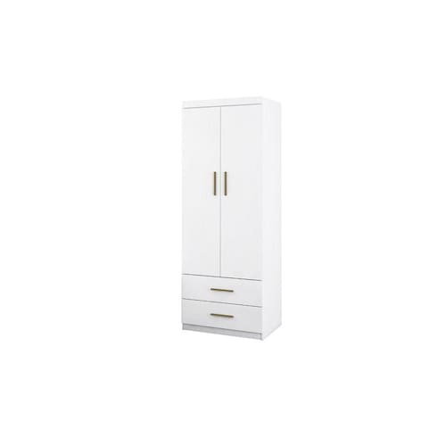 imagem-Roupeiro Chiara 2 portas e 2 gavetas - Phoenix Baby - Branco