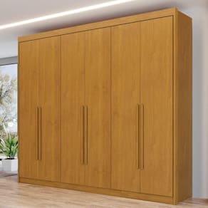 Guarda Roupa Casal 6 Portas 8 Gavetas Bergame Cinamomo