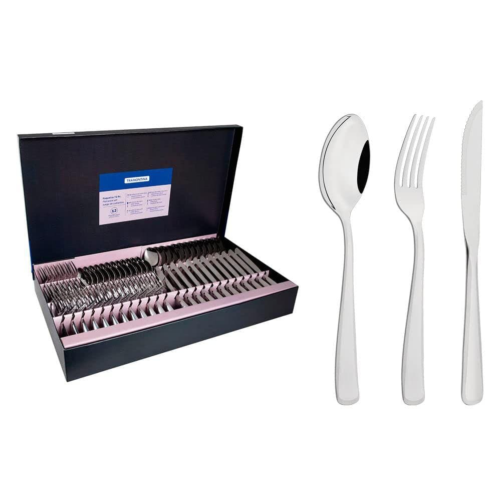 Faqueiro Aco  Inox 72 PCS Pacific