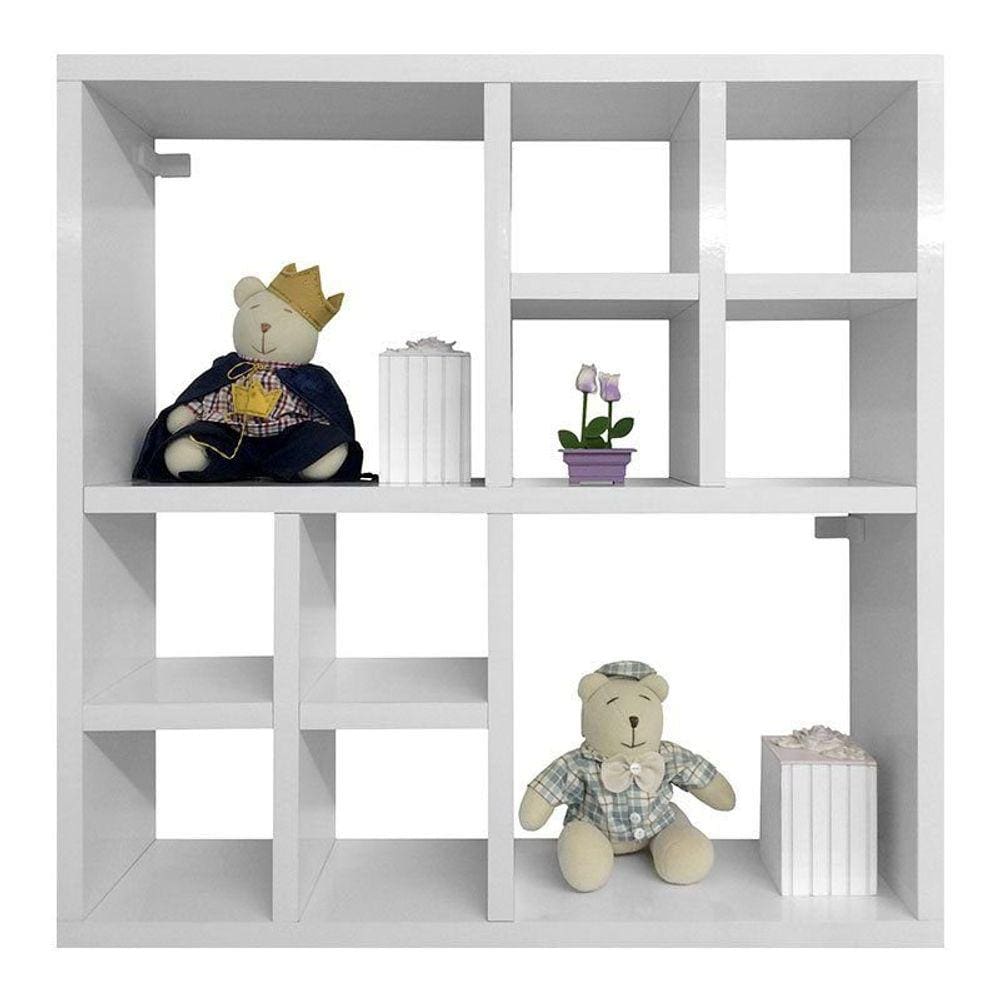 Nicho de Parede para Quarto Infantil Cor Branco Brilho - Phoenix Baby