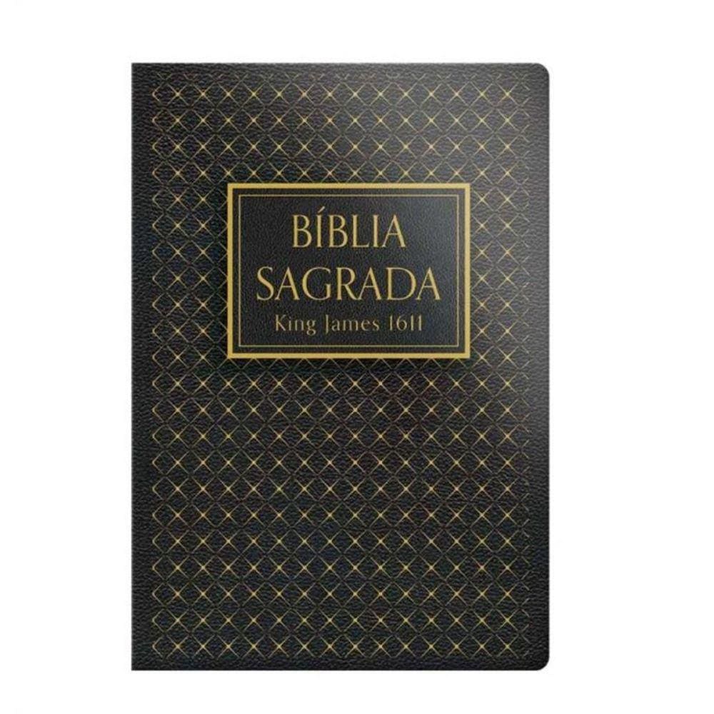Biblia King James 1611 - Capa Semi Luxo - Preta
