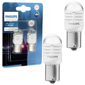 Par Lâmpada Philips Ultinon Pro3000 SI 6000K 12V P21W